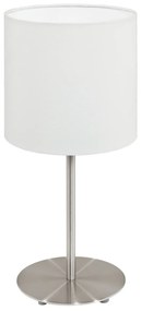 Eglo 95725 Pasteri asztali lámpa, fehér, E14 foglalattal, max. 1x40W, IP20