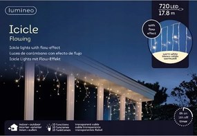 Jégcsap lámpák 720L épületre meleg fehér 17.8m