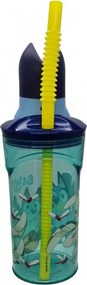 Bluey Splash 3D műanyag szívószálas pohár 360 ml