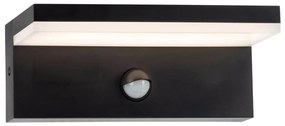 Polux LED Kültéri fali lámpa érzékelővel TESA LED/10W/230V IP54 fekete 324054