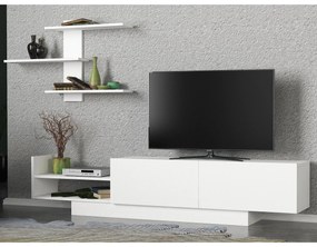 TV szekrény "EGEMEN" 180x40x31,8 cm, fehér