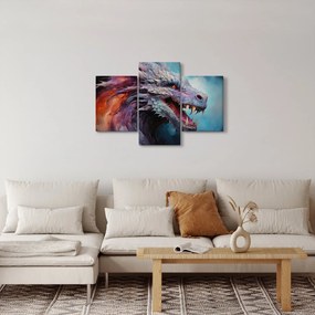 Kép - Egy sárkány illusztrációja (90x60 cm)