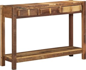 vidaXL Konzolasztal Barna 107 x 33 x 76 cm Szilárd Újrahasznosított Fa