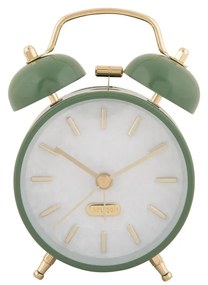 Karlsson 6009DG design ébresztőóra, zöld, átmérő12 cm
