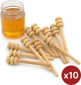 Mézeskanál Készlet Bükk C8 cm Mézeskanál 10 db