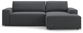 Sötétszürke kinyitható sarokkanapé (jobb oldali) Jodie – Micadoni Home