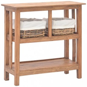 vidaXL tömör mahagóni fa tálalóasztal 69 x 28 x 70 cm