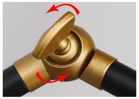 Fali lámpa TRUCK 1xE27/40W/230V arany/fekete