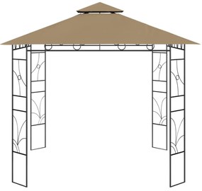 tópszínű pavilon 3 x 3 x 2,7 m 160 g/m²