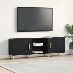 TV Állvány - Fekete Tölgy, 150x30x50 cm, Mérnöki Fából készült