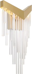 Quintiesse glamour modern fali lámpa vivien átlátszó csiszolt arany elsqn-vivien-1w-bg