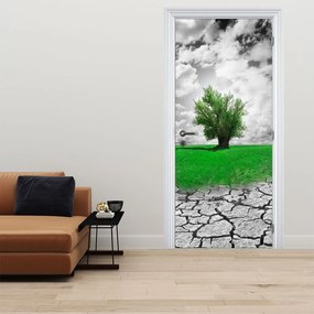 Fotótapéta ajtóra - Egy darab természet a városban (95x205cm)