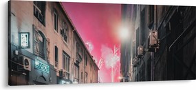 Tűzijáték Marseille-ben (120x50 cm)
