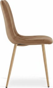 AKCE barna bársonyszék LAVA ALMOND BROWN II. minőség