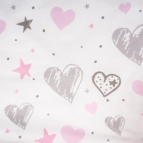 4Home gyermek pamut ágyneműhuzat kiságyba Little heart, 100 x 135 cm, 40 x 60 cm