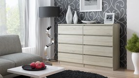 Odell M8 140 komód, 138x97x40 cm, sonoma