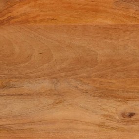 barna és fekete tömör mangófa dohányzóasztal 100 x 54 x 40 cm