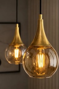 Csillár zsinóron LACRIMA HONEY 2xE27/60W/230V
