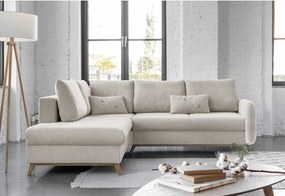 Scandic Lagom L bézs kinyitható kanapé, bal oldalas - Miuform