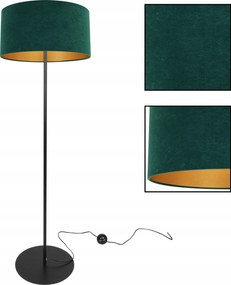 Állólámpa Háromlábú Króm Lámpabúra Velúr