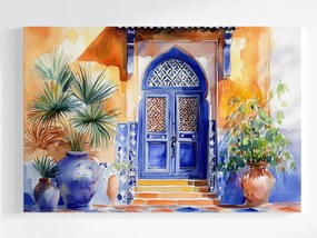 Vászonkép Canvas Arab Építészet Marokkó Ajtó Kerámia 120x80