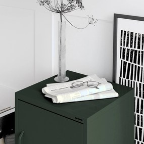 Éjjeliszekrény MIA, 424 x 595 x 400 mm, Modern: palack zöld szín