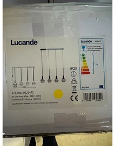Lucande Lucande - Csillár zsinóron ABLY 4xE14/40W/230V LW0519
