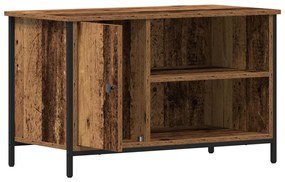 TV Szekrény Régi Fa 80x40x50 cm Mérnöki Fa és Acél