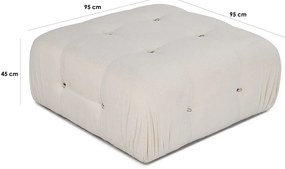 Taburette buborékos puff bézs színű