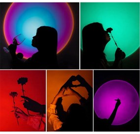 Színes LED lámpa távirányítóval - RGB