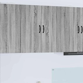 Fali konyhaszekrény Szürke Sonoma 80 x 31 x 80 cm Faanyag