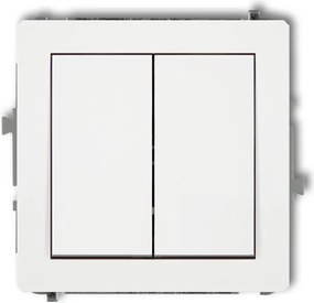 Redőnykapcsoló fehér, piktogr nélkül Deco Karlik