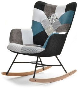 Fotel Sibyla (patchwork + fekete bükk). Akció -15%. 1110396