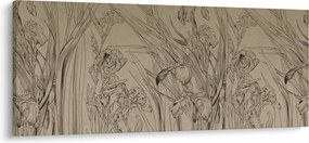 Kép - A növények körvonalai (120x50 cm)