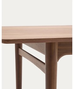 Bővíthető étkezőasztal hosszabbító asztallappal, diófa dekorral 100x200 cm Elan – Kave Home