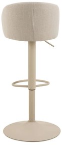 Bézs állítható magasságú karfás bárszék (ülésmagasság 86 cm) Eleanor – Actona