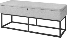 Pad tárolóhellyel TAURO 112x48 cm, szürke