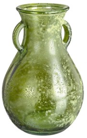 ARLEEN II zöld üveg váza