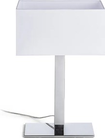 RENDL PLAZA M stolní bílá chrom 230V LED E27 15W