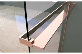 Rochelle Rose Gold zuhanypolc és törölközőtartó zuhanyfalhoz,  90 cm