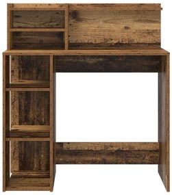 Tárolós Íróasztal Régi Fa 90x48x101.5 cm Mérnöki fa