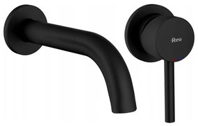 BAT-B0969 - LUNGO mosdócsaptelep rejtett beépítéshez, matt fekete