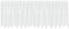 Függönyök függönyökkel Fehér 400 x 100 cm Poliészter