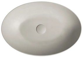 Sapho - Pultlapra ültethető mosdó FORMIGO 60x40 cm beton/bézs