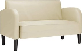 vidaXL krém műbőr loveseat kanapé 110 cm