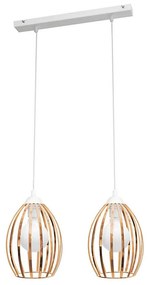 Csillár zsinóron DALI 2xE27/15W/230V réz