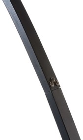 Ívelt fekete fém állólámpa 188 cm BENUE  Beliani