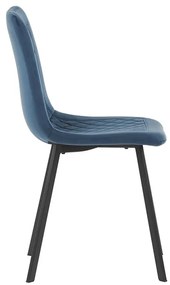 Kék Bársony Étkezőszék. DCL-973 BLUE4