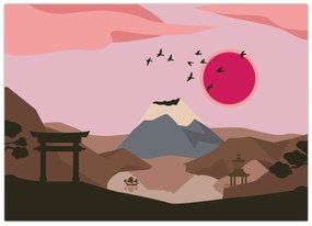 Üveg kép - Japán N⁰2 (70x50 cm)