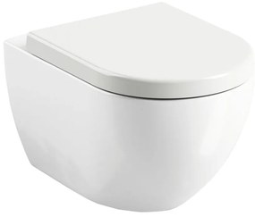 RAVAK Uni Chrome Rim WC, fali, fehér, 360x510x350mm